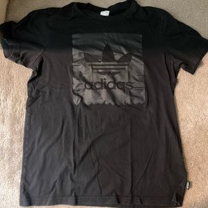 Adidas black t-shirt w/ black box logo. Size M in mens